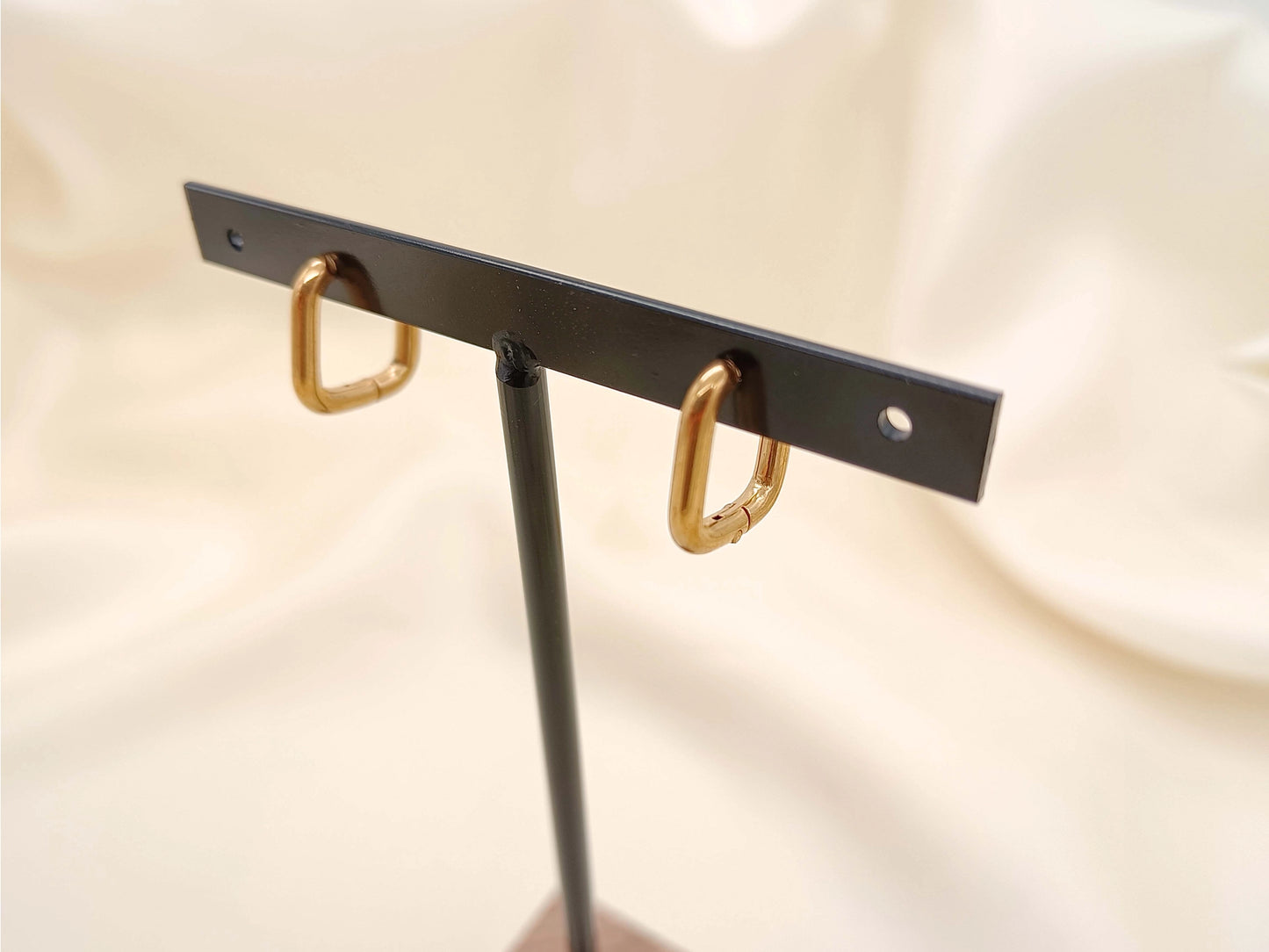 Mini créoles carrées - Or