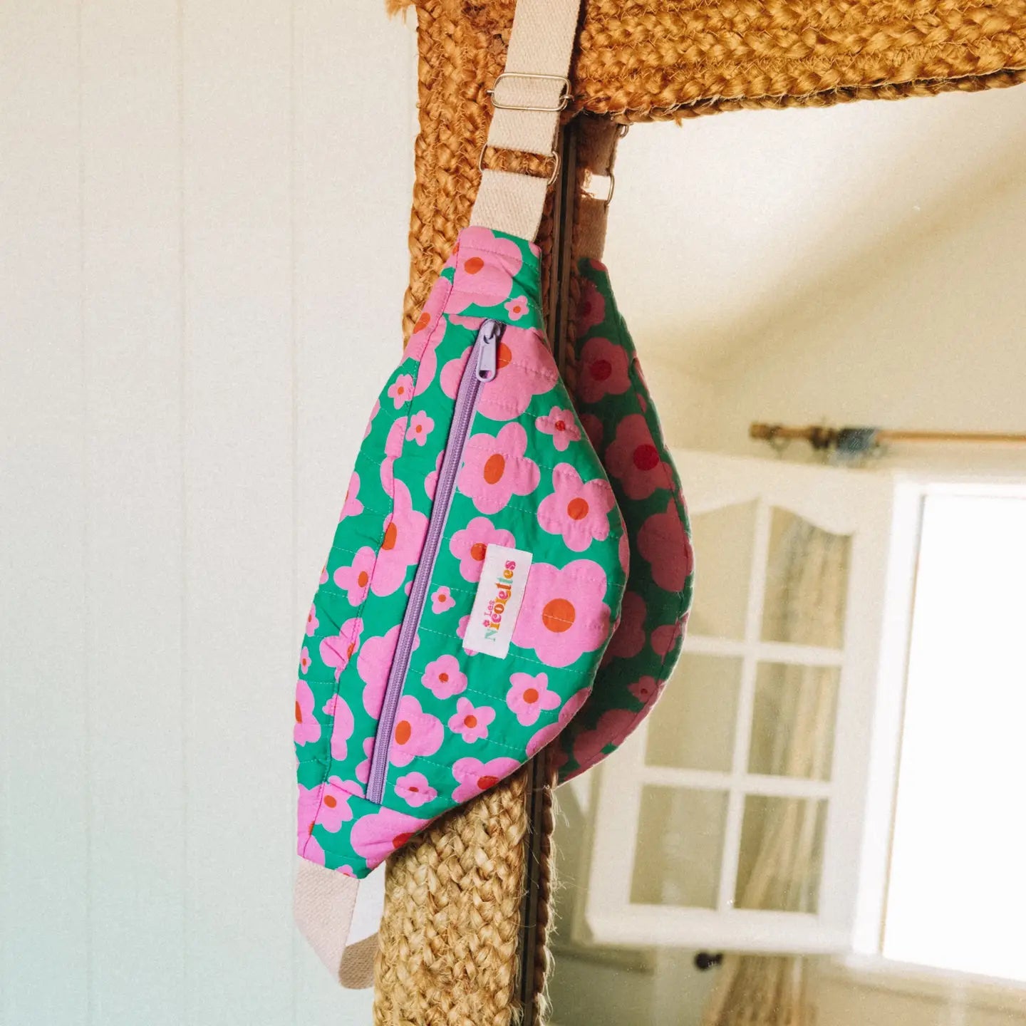 Banane - Damier fleuri