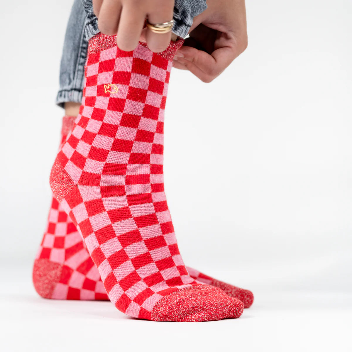 Chaussettes damier - carreaux