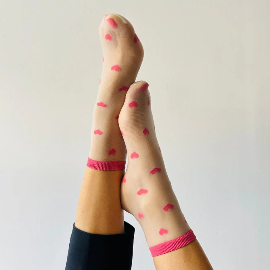 Louise - Chaussettes coeur