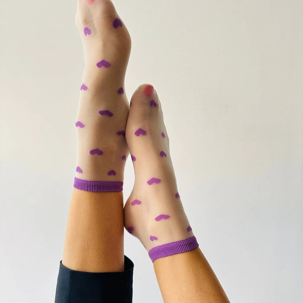 Louise - Chaussettes coeur