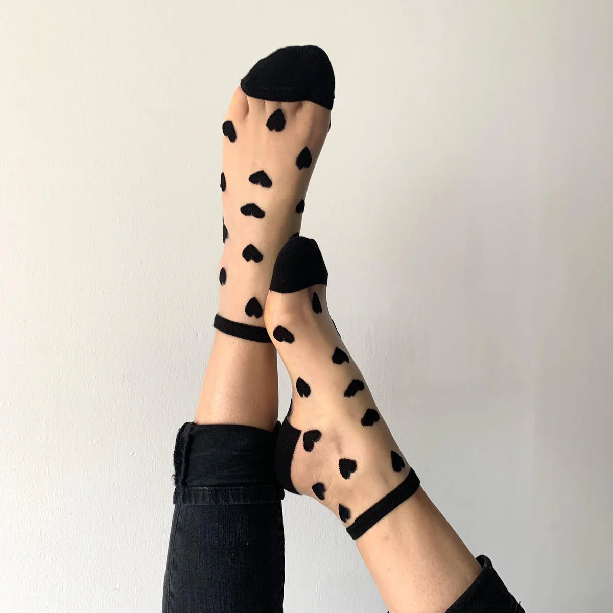 Laure - Chaussettes coeur