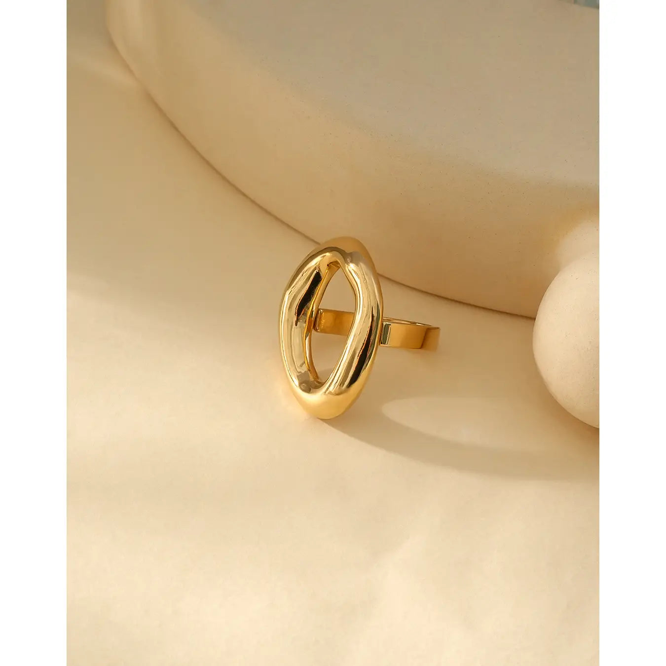 Bague anneau irrégulier Or
