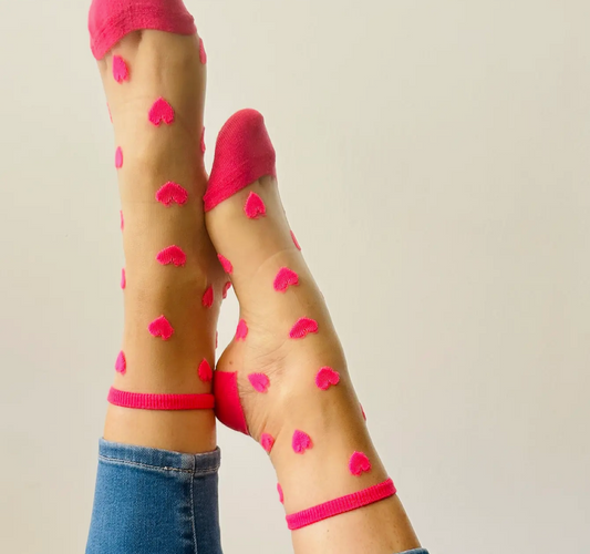 Laure - Chaussettes coeur
