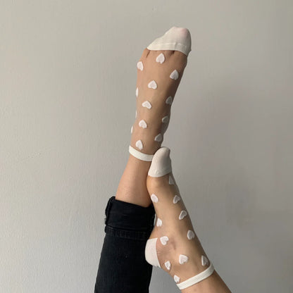 Laure - Chaussettes coeur