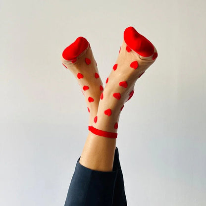 Laure - Chaussettes coeur