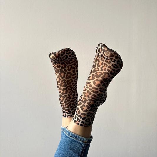 Jane - chaussettes léopard