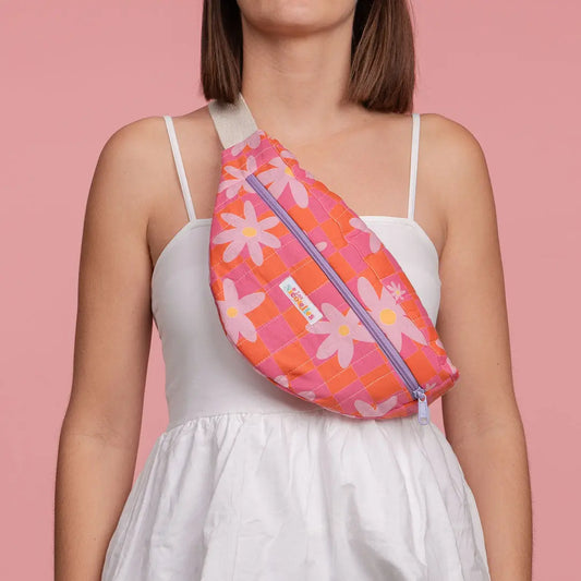 Banane - Damier fleuri
